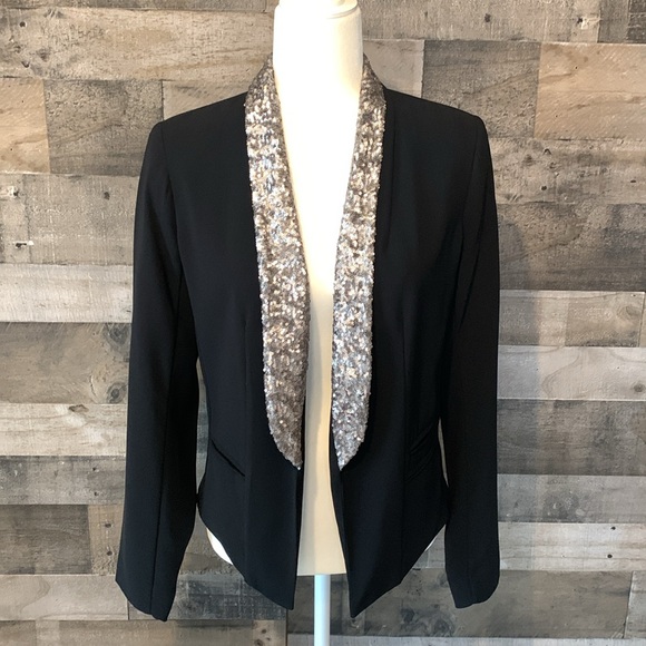 a.n.a Jackets & Blazers - A.N.A. Open Blazer with sequined collar